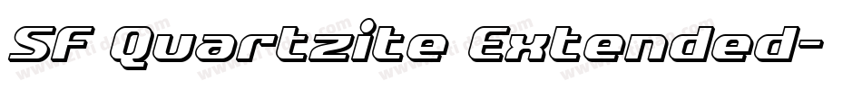 SF Quartzite Extended字体转换